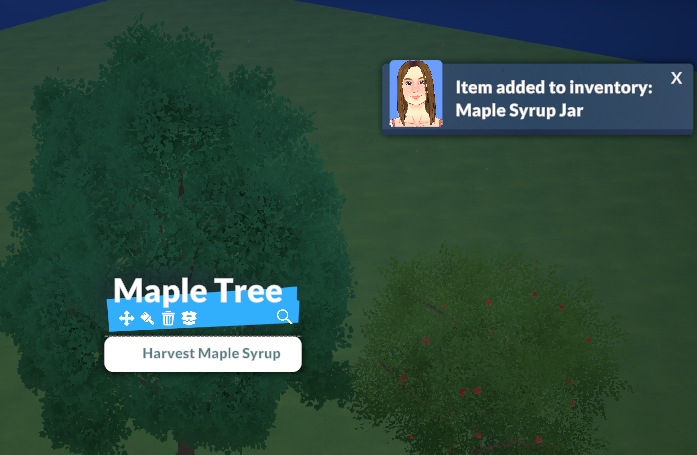 Foraging Interactions: Snack apple and Harvest Maple WIP image 1