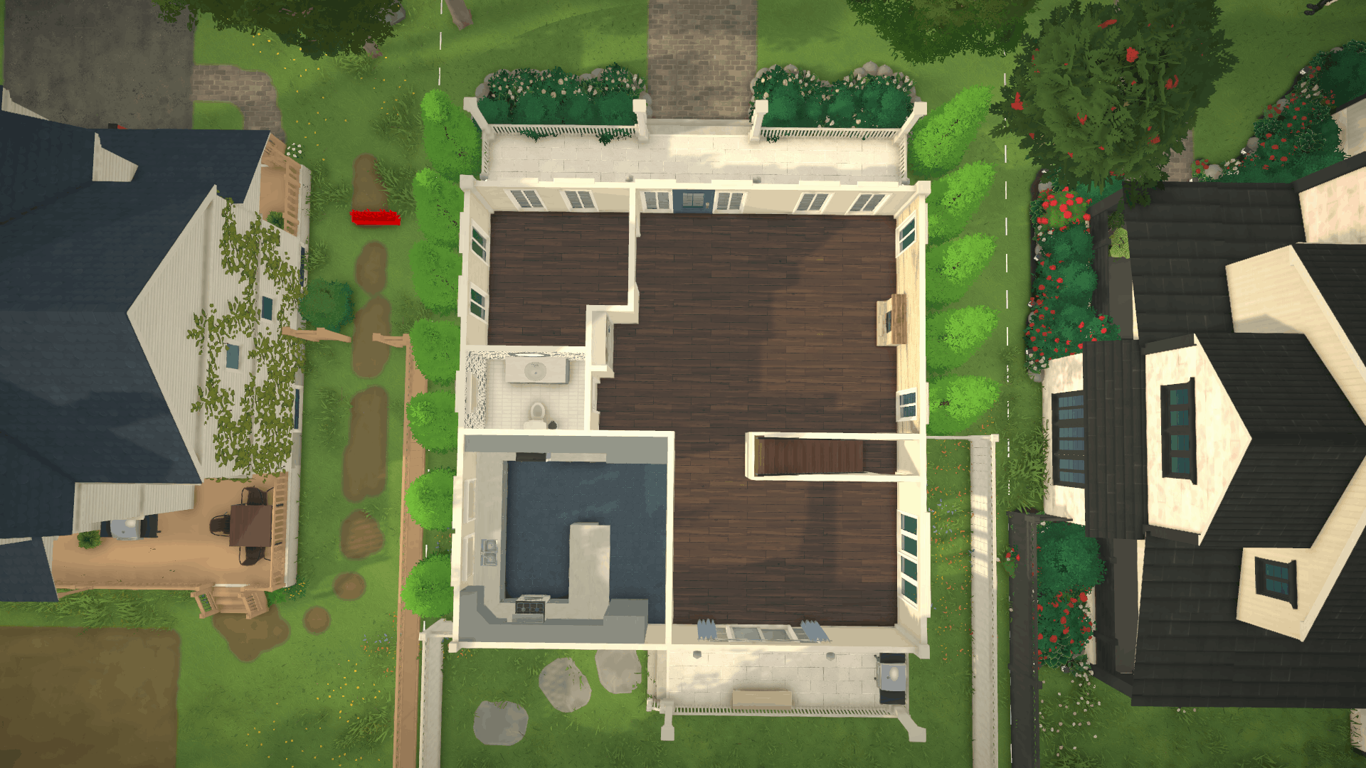Classic Blue Suburban Home - Unfurnished image 1