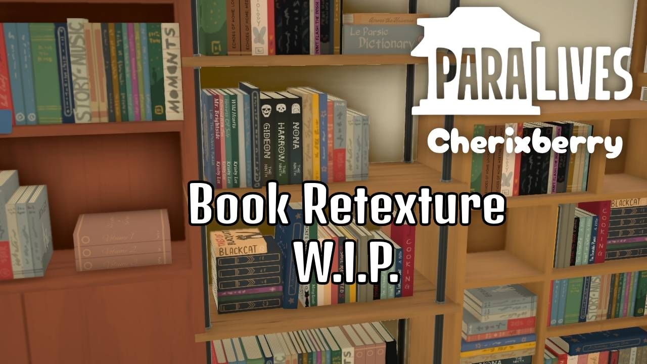 Cherixberry's Bookshelf Retexture WIP image 1