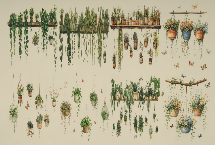 [NR] Plant Shelf Decals image 1