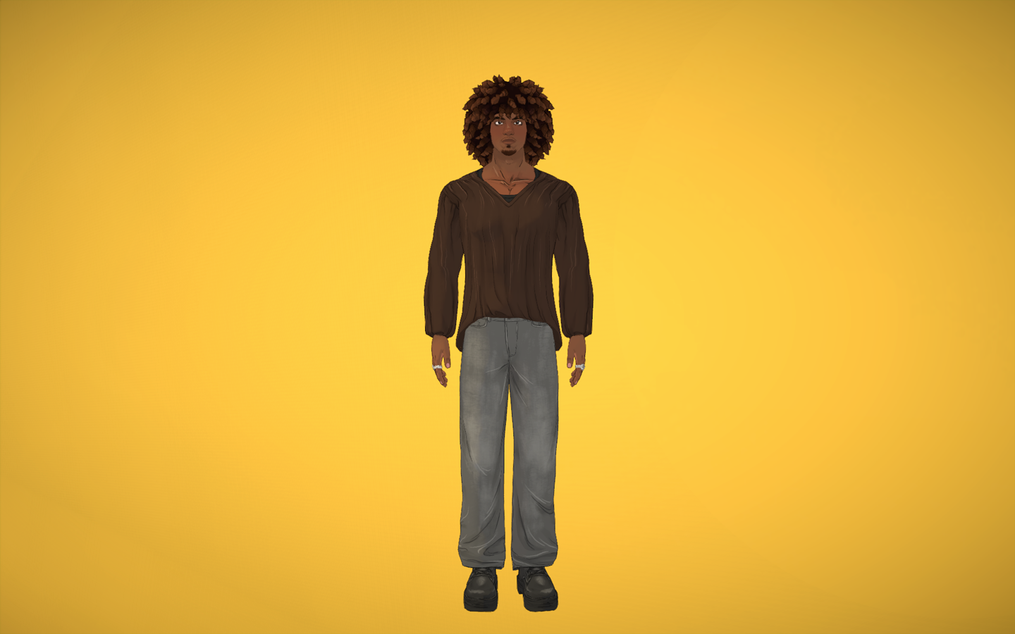 [vyx] PAM BG - Flat Yellow image 1