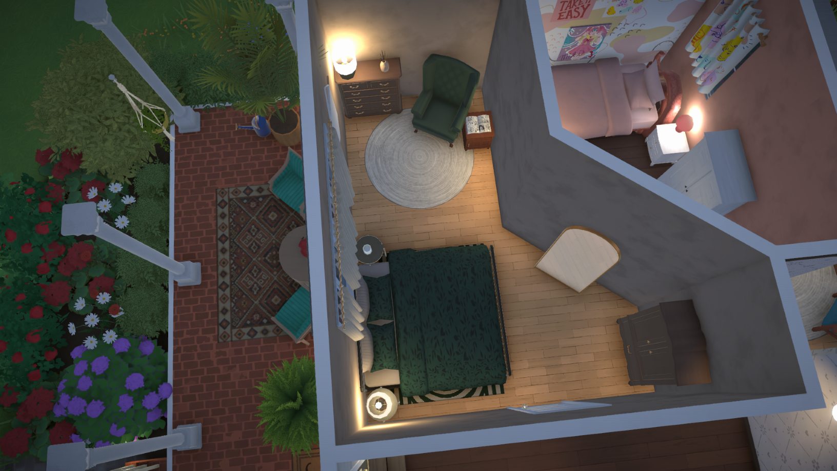 NaNa and PaPa's House-No Mods or CC- Lore in Build/Read description image 4