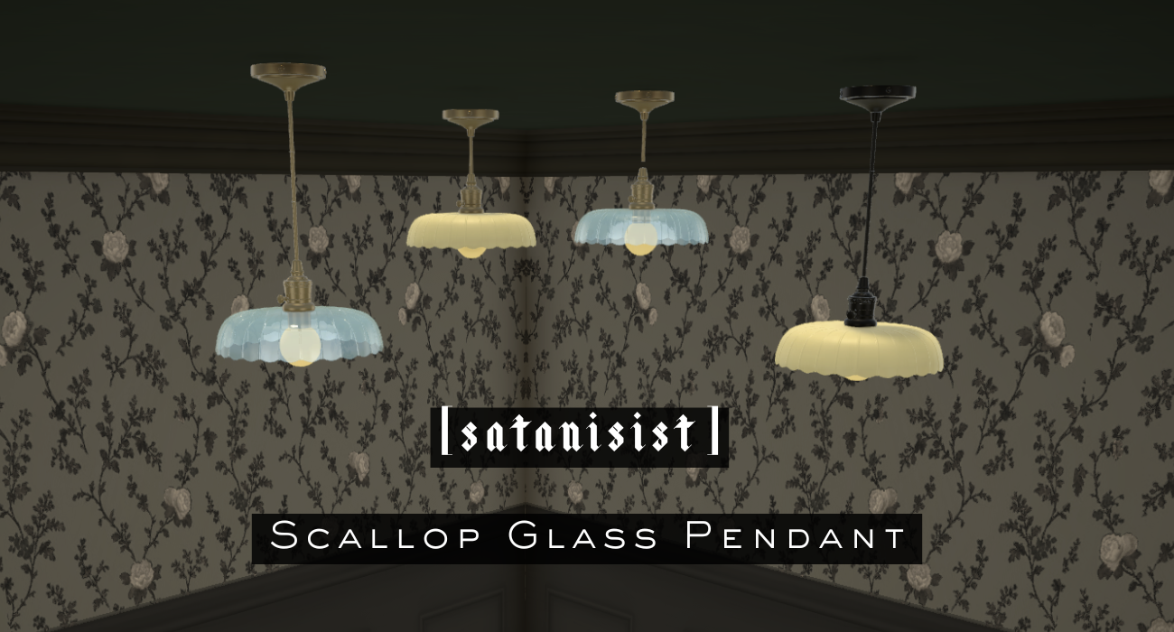 [satanisist] Scallop Antique Pendant Set image 1