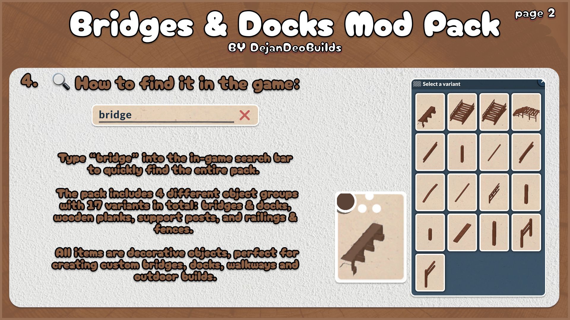 Bridges and Docks Mod Pack image 2