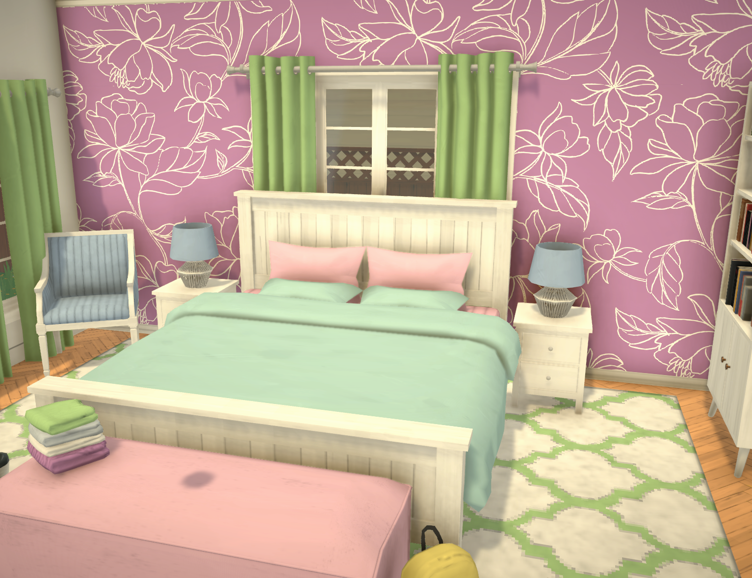 Purple and Green Small Family Home image 5