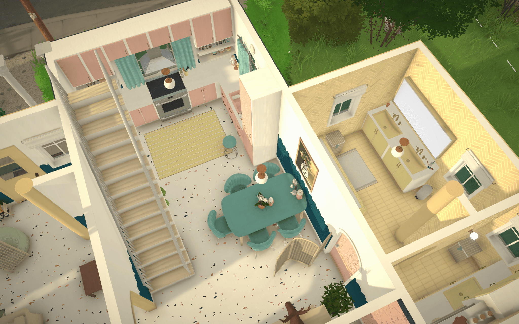Yellow Seaside Family House image 2