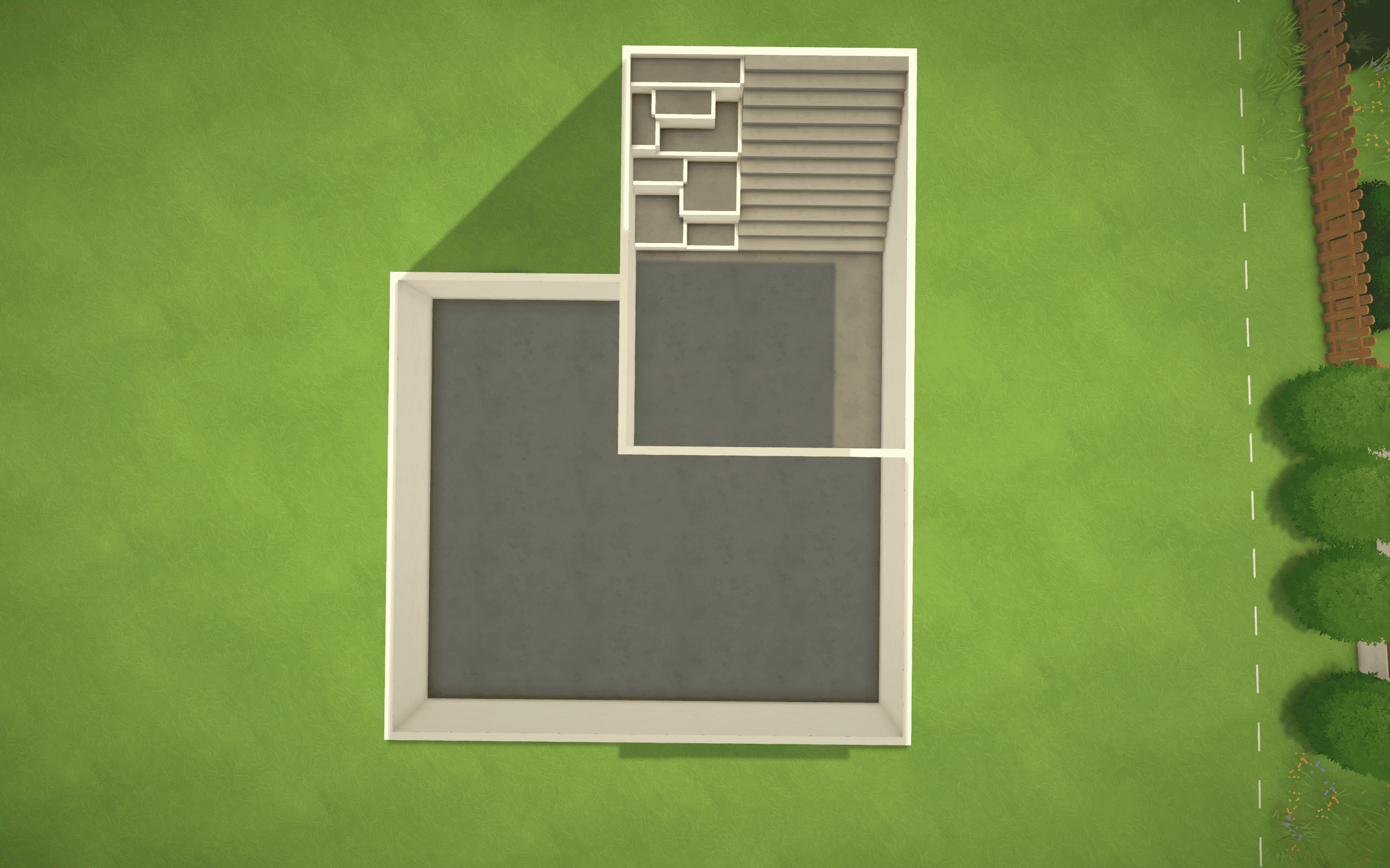 A modern house for a shell build with a sunken yard space image 7