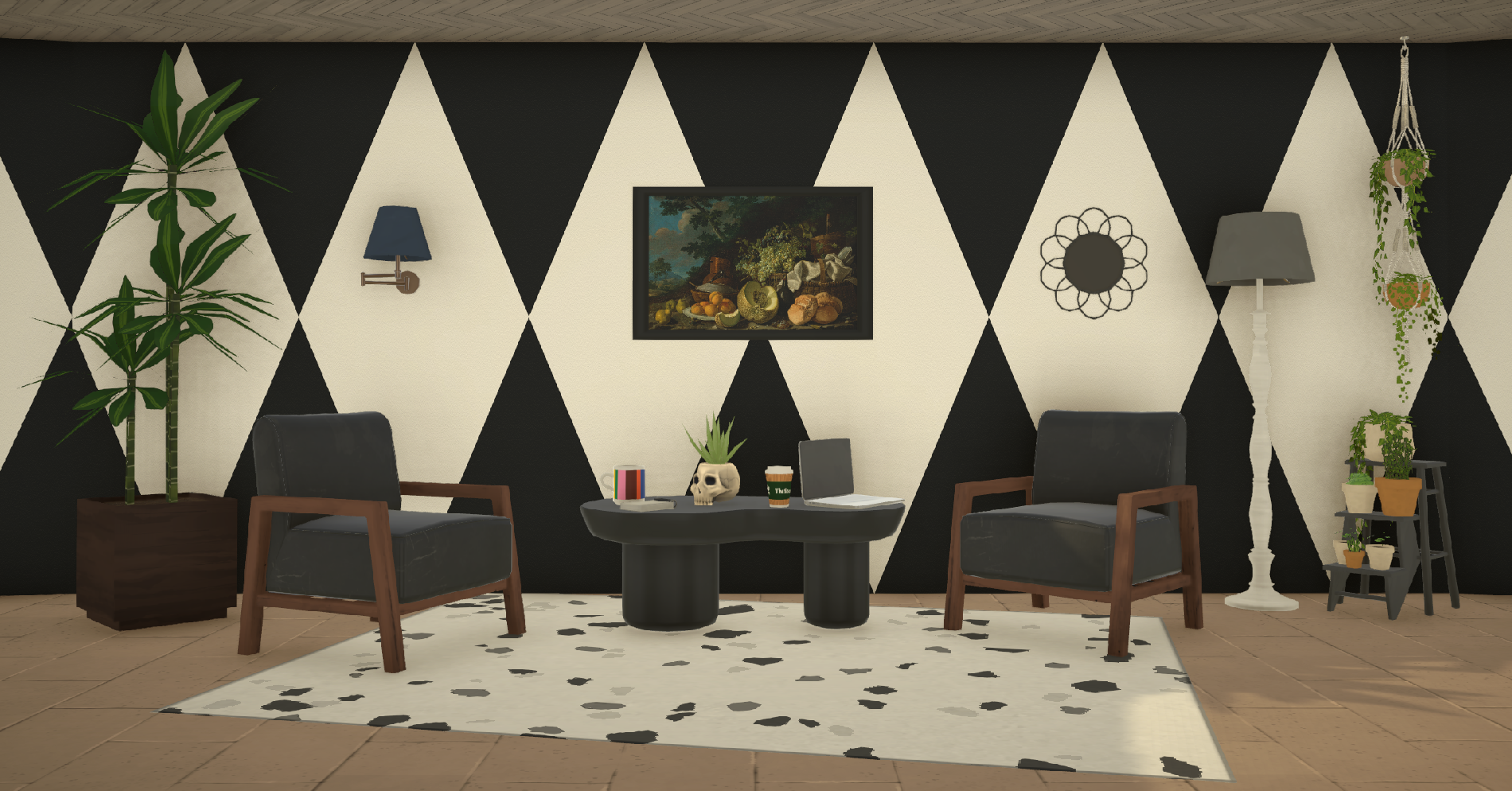 [TEA] Large Diamonds Wall Paint image 6