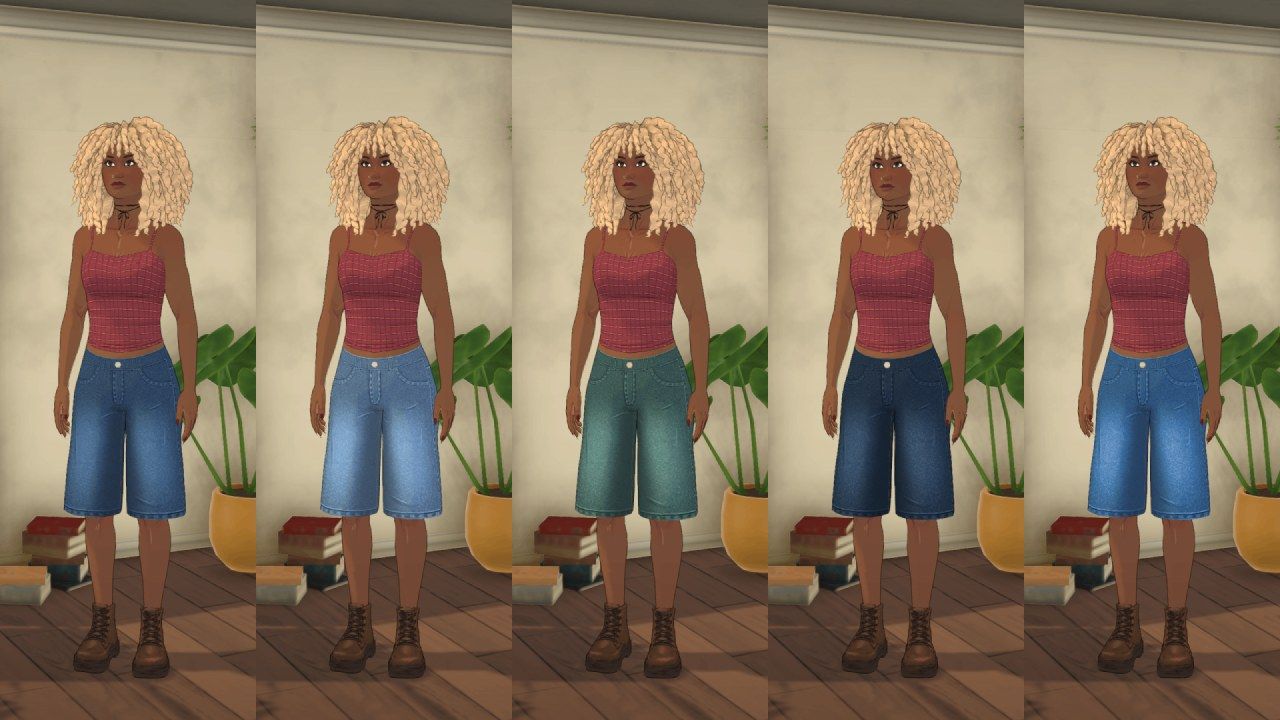 Baggy Denim Shorts by Cosmolojay image 3