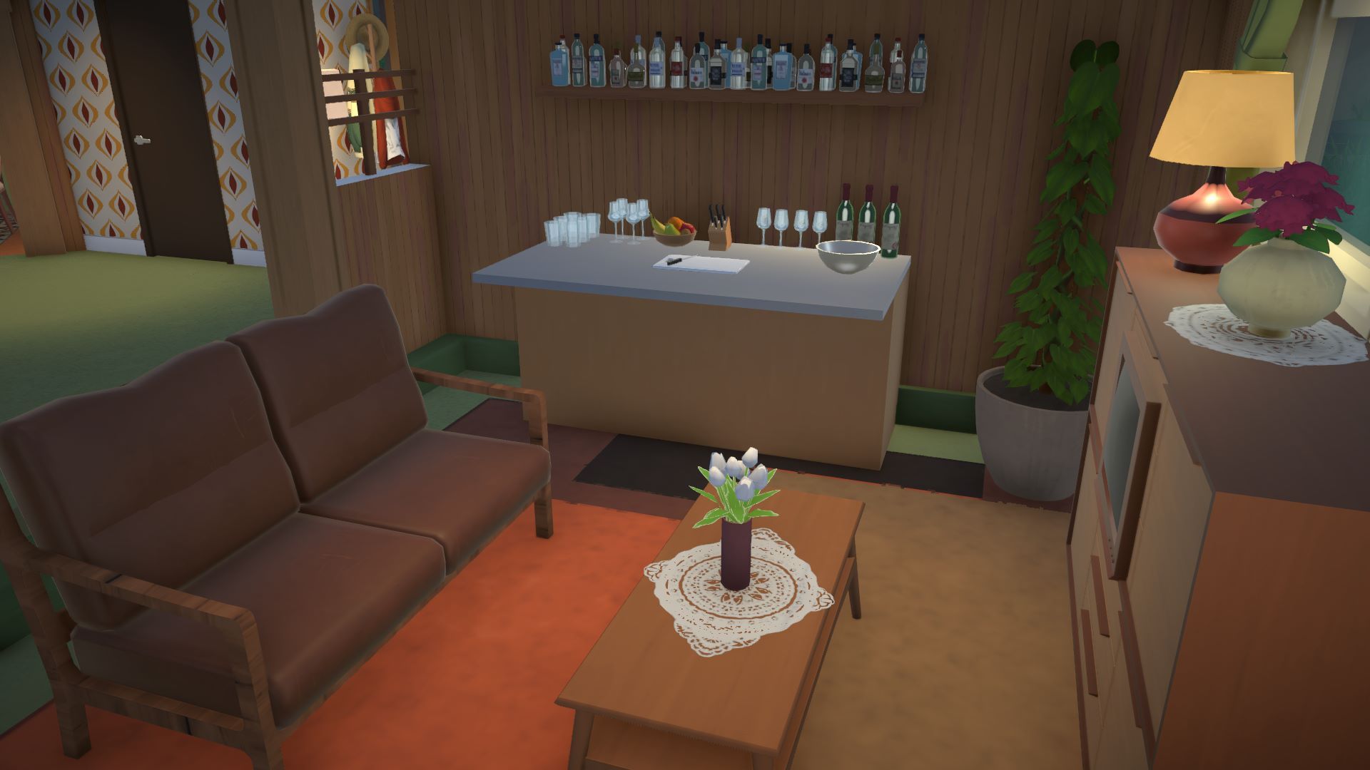 70s house with a central grooving area image 2