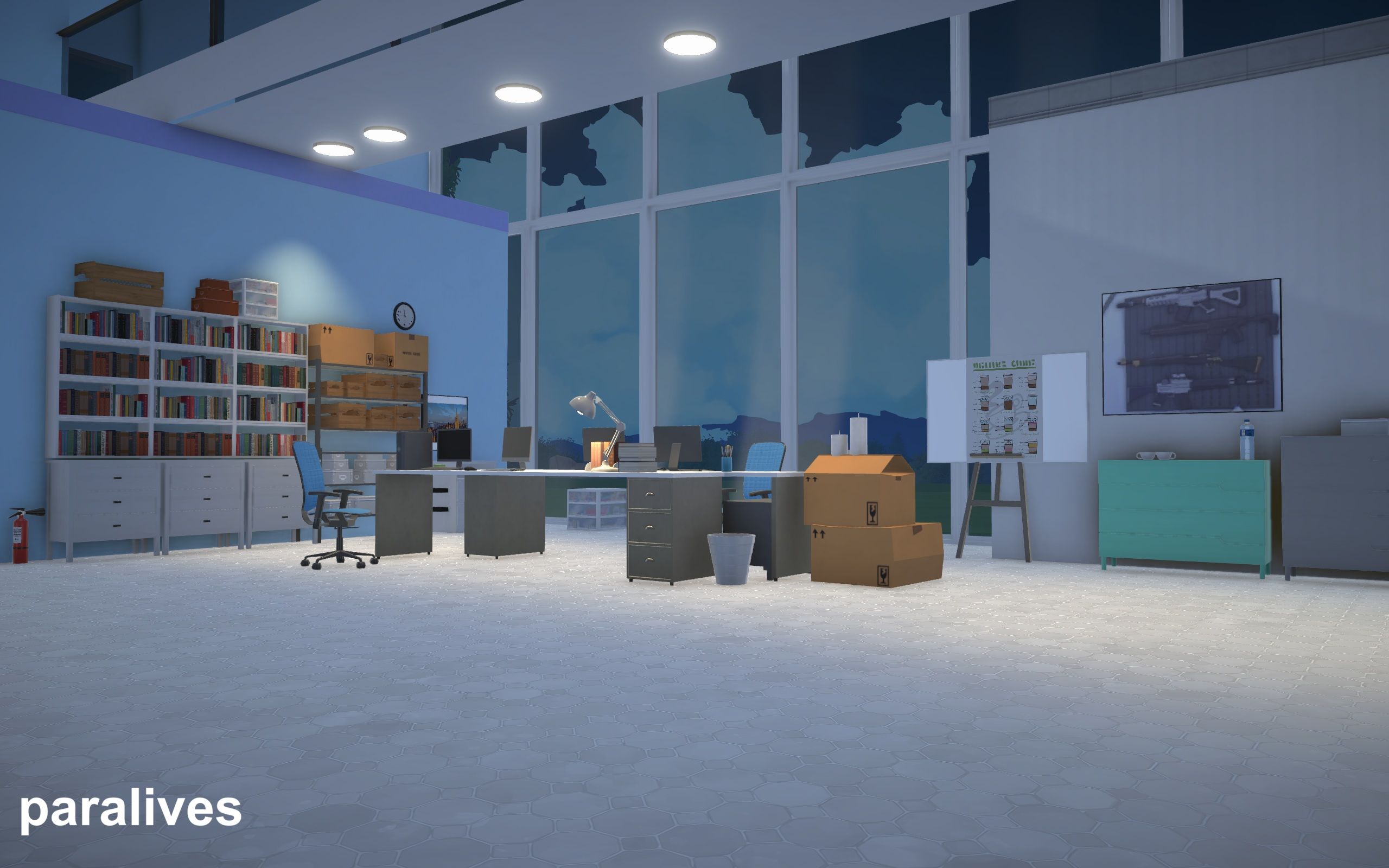 blue archive sensei  schale office  inside image 3