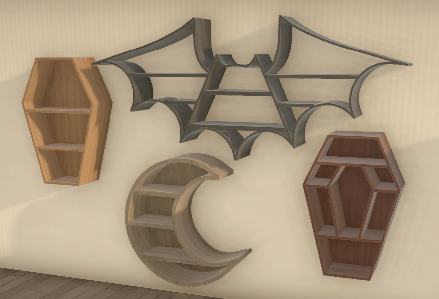 [Cryptid] Spooky Wall Shelves image 1