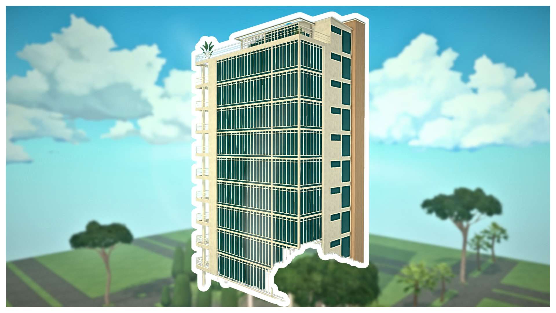Modern Minimalist Skyscraper (11 Stories & Duplex Penthouse) image 1