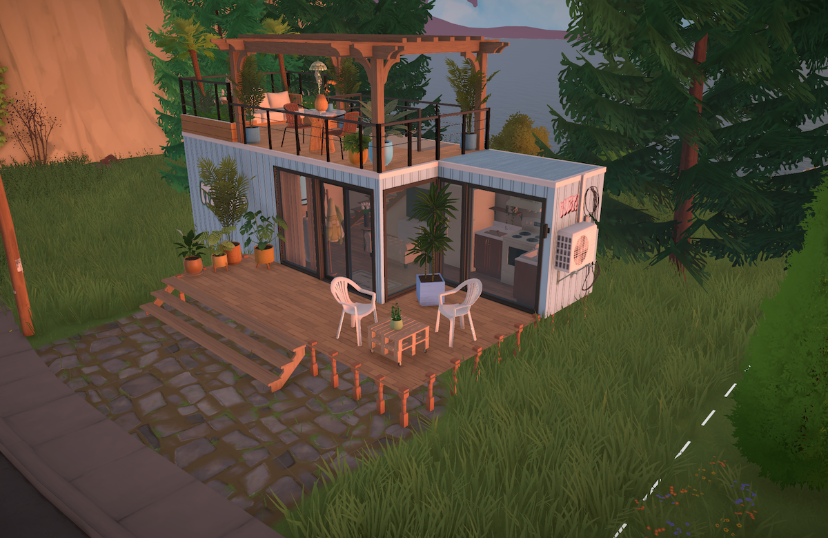 Baby blue container house image 3