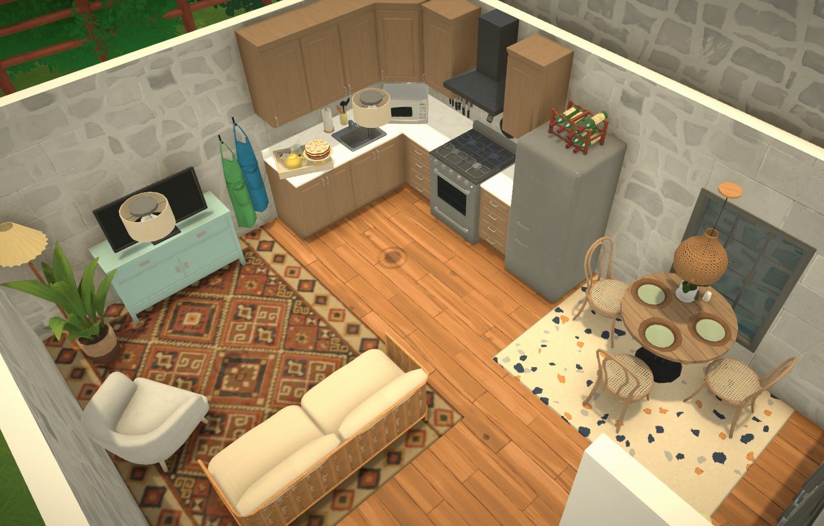 Simple multi-gen townhouse w functional spiral staircase  <29K image 4