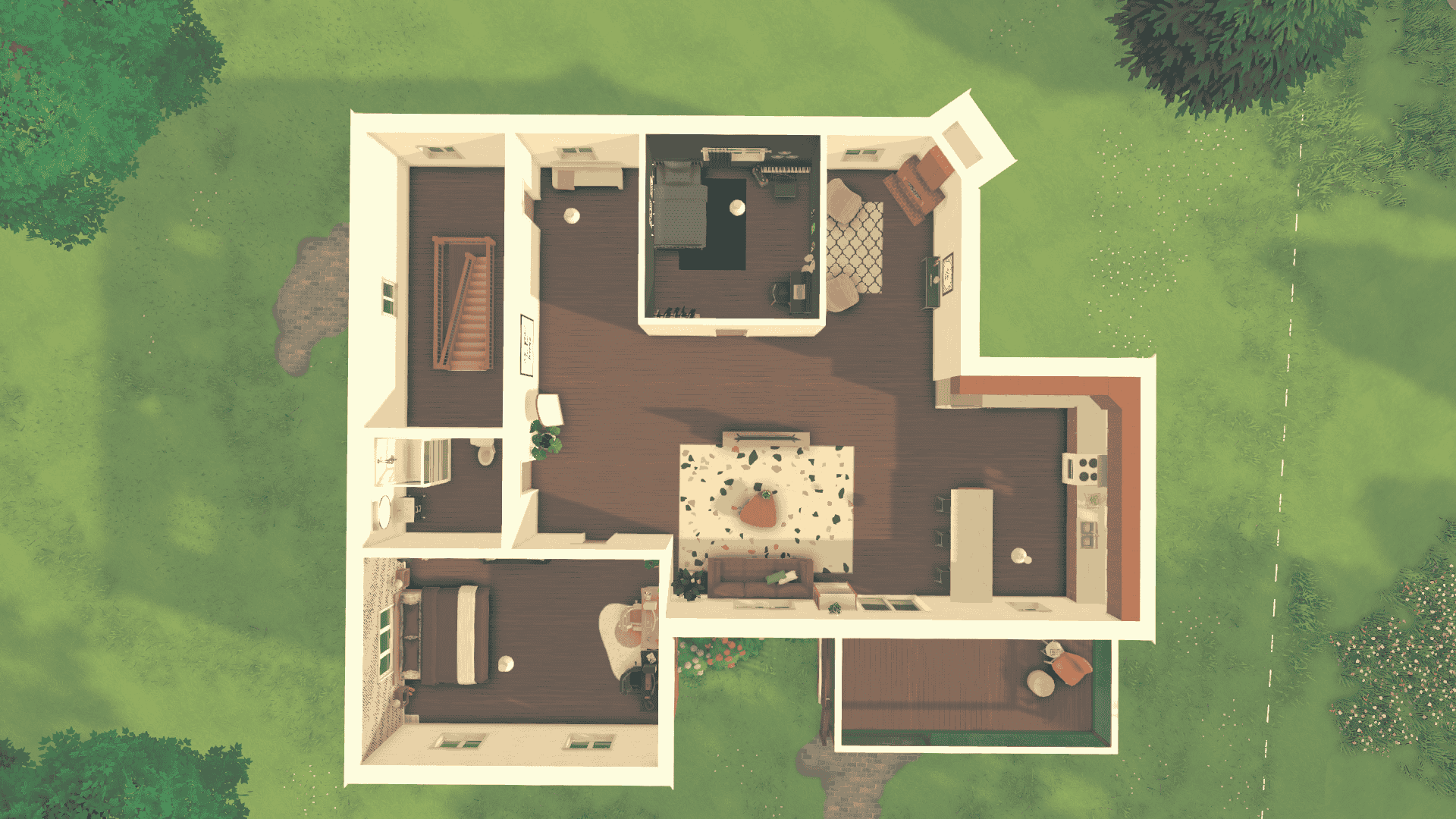 2 Floor aparment building image 1