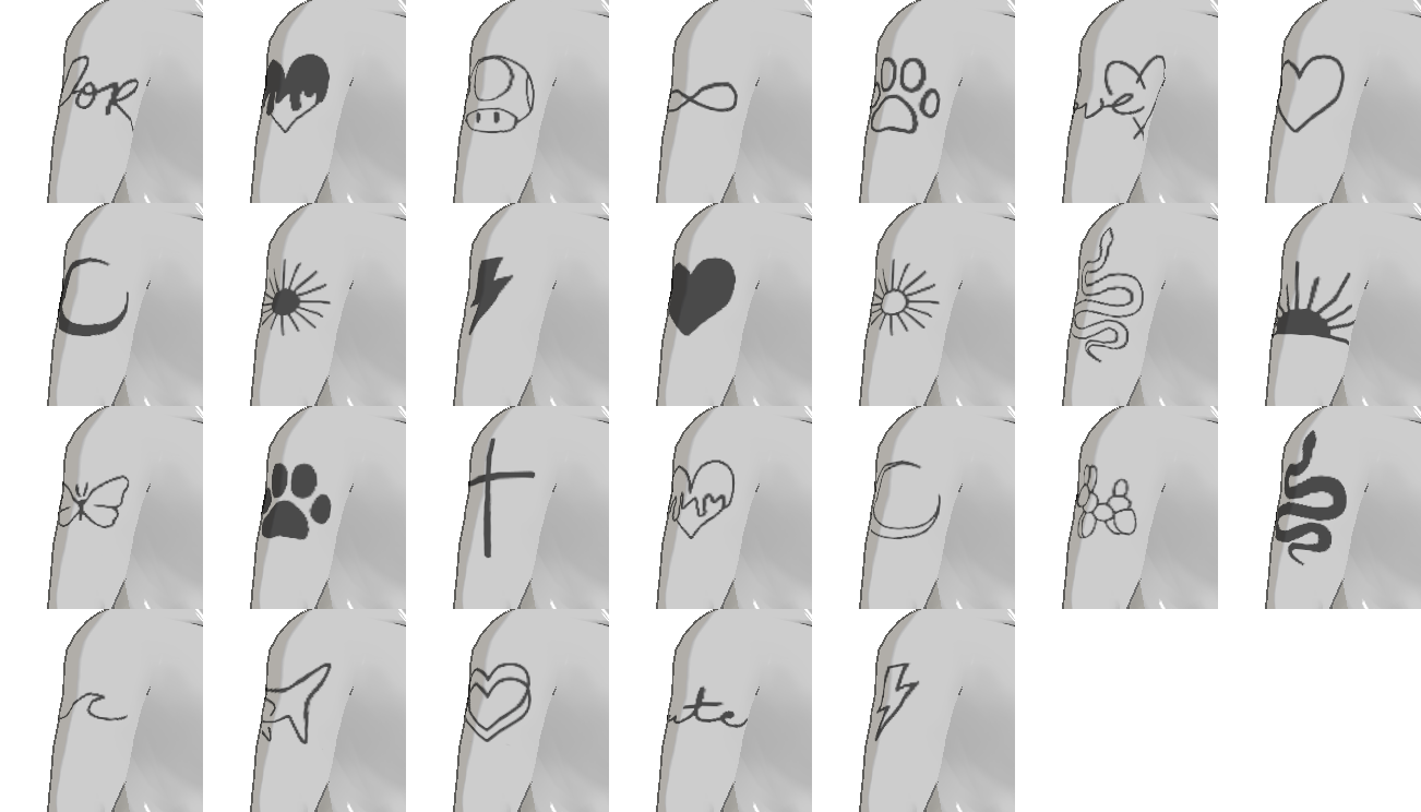 Outline Tattoos Pack - Vol.1 image 2