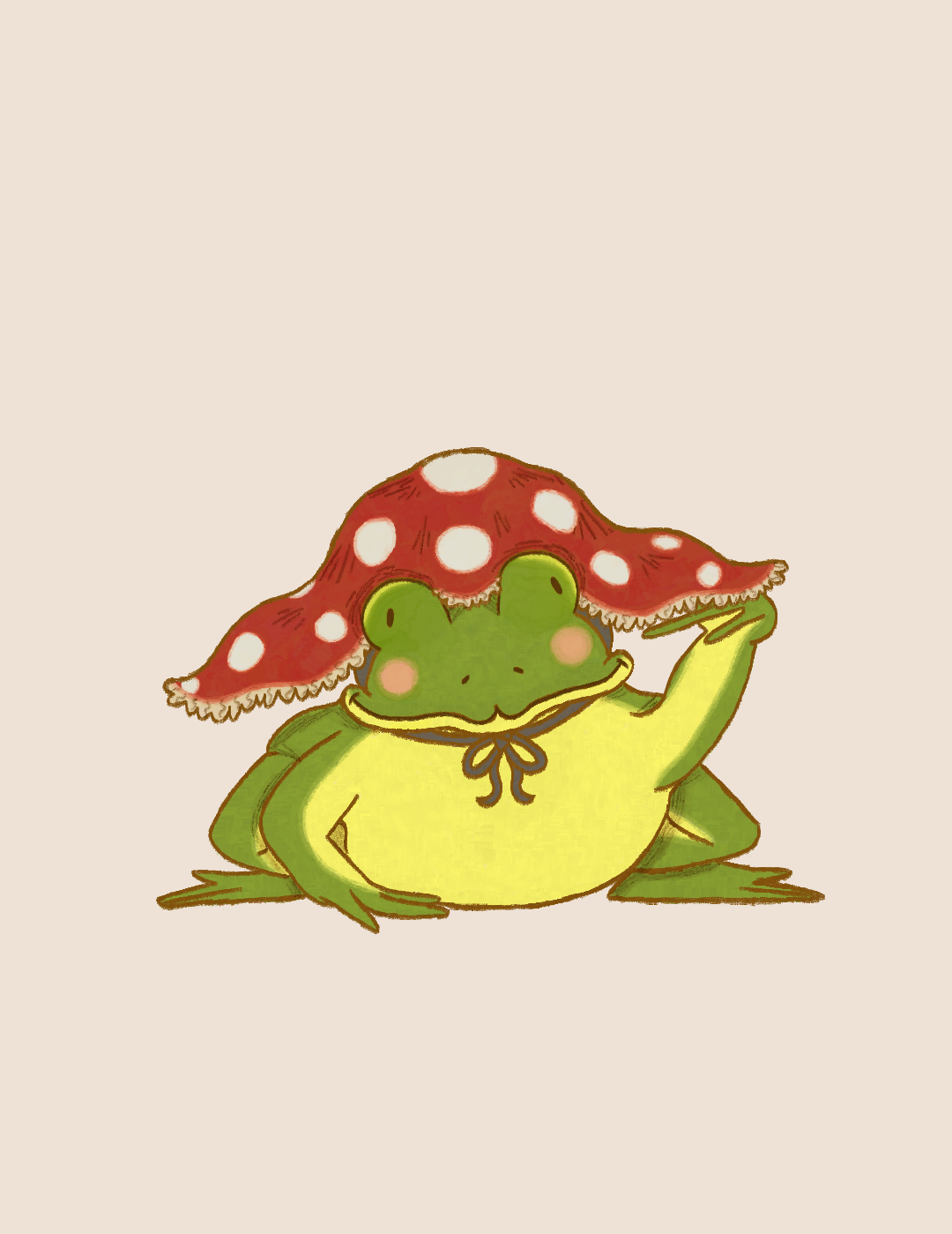 Frog Hat Frame Art image 1