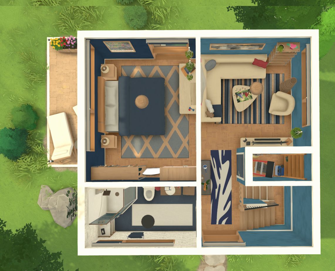 Tiny House in Blue image 3