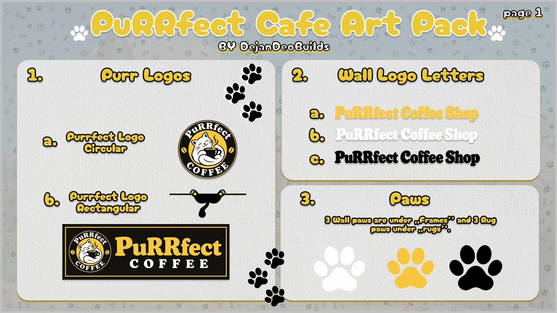 Purrfect Cafe Art Pack image 1
