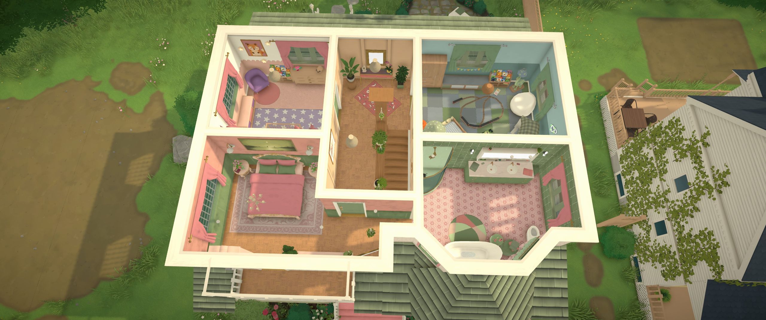 Pink- Green Dream House image 3