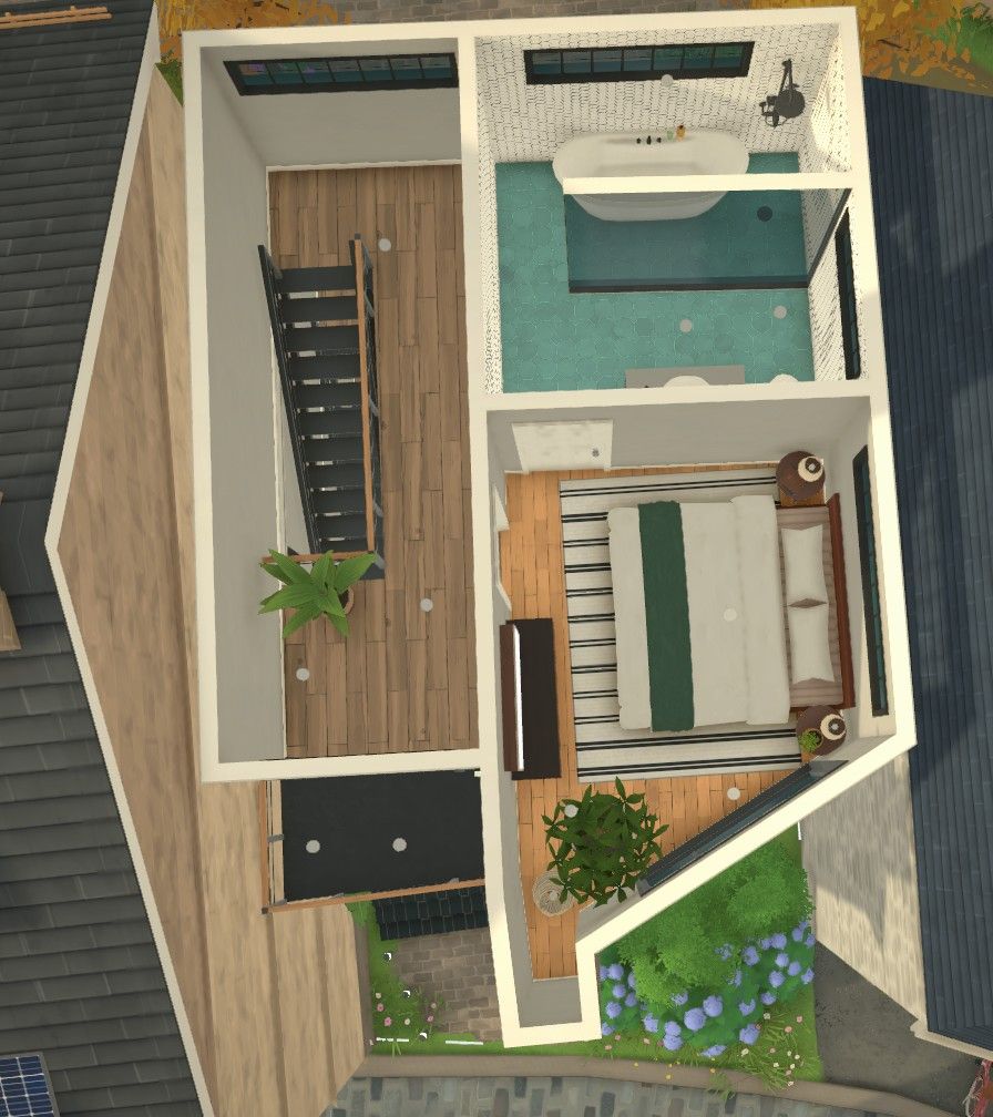 Simple modern brick townhouse <43k image 4