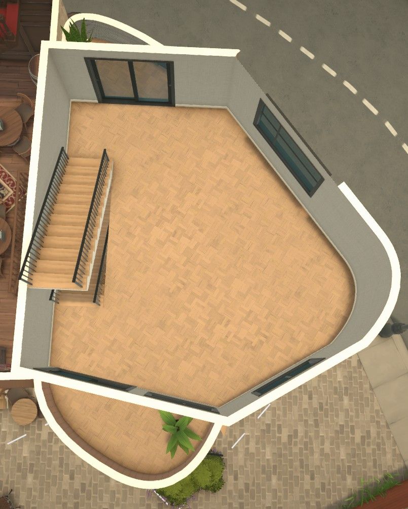 Plaza Corner Shell < 17k v2 (no platform stairs) image 7