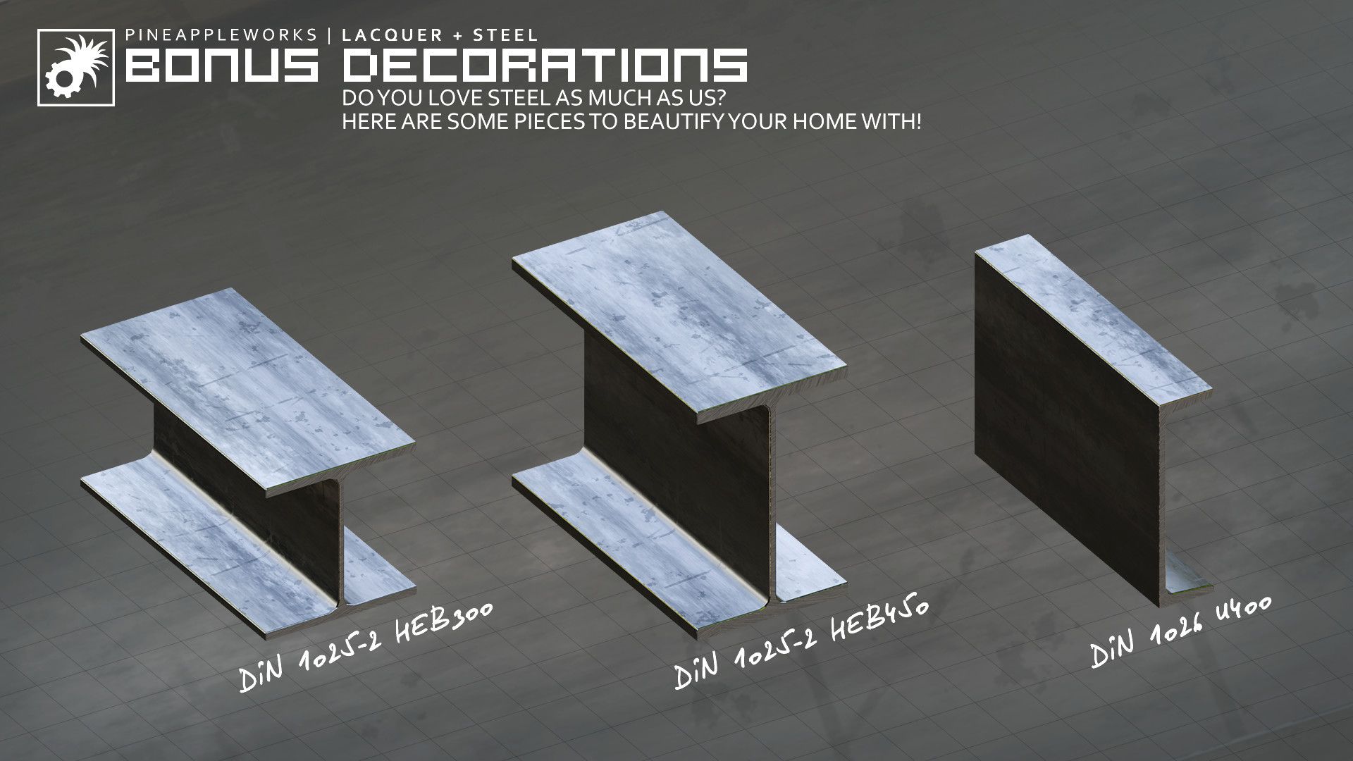 | PaW | Lacquer+Steel | Furniture Pack with 85 pieces image 23