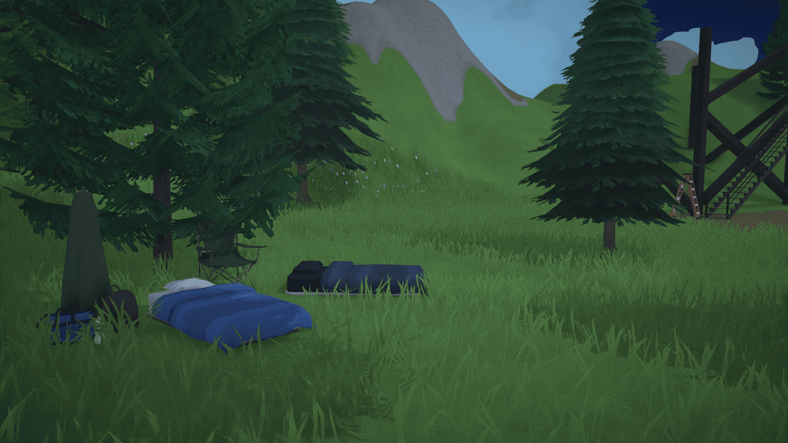 Camp near the hilly forests image 2