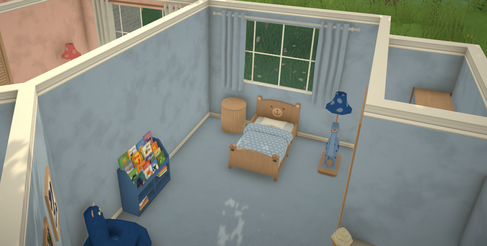 Family Home in purple, blue and pink image 6