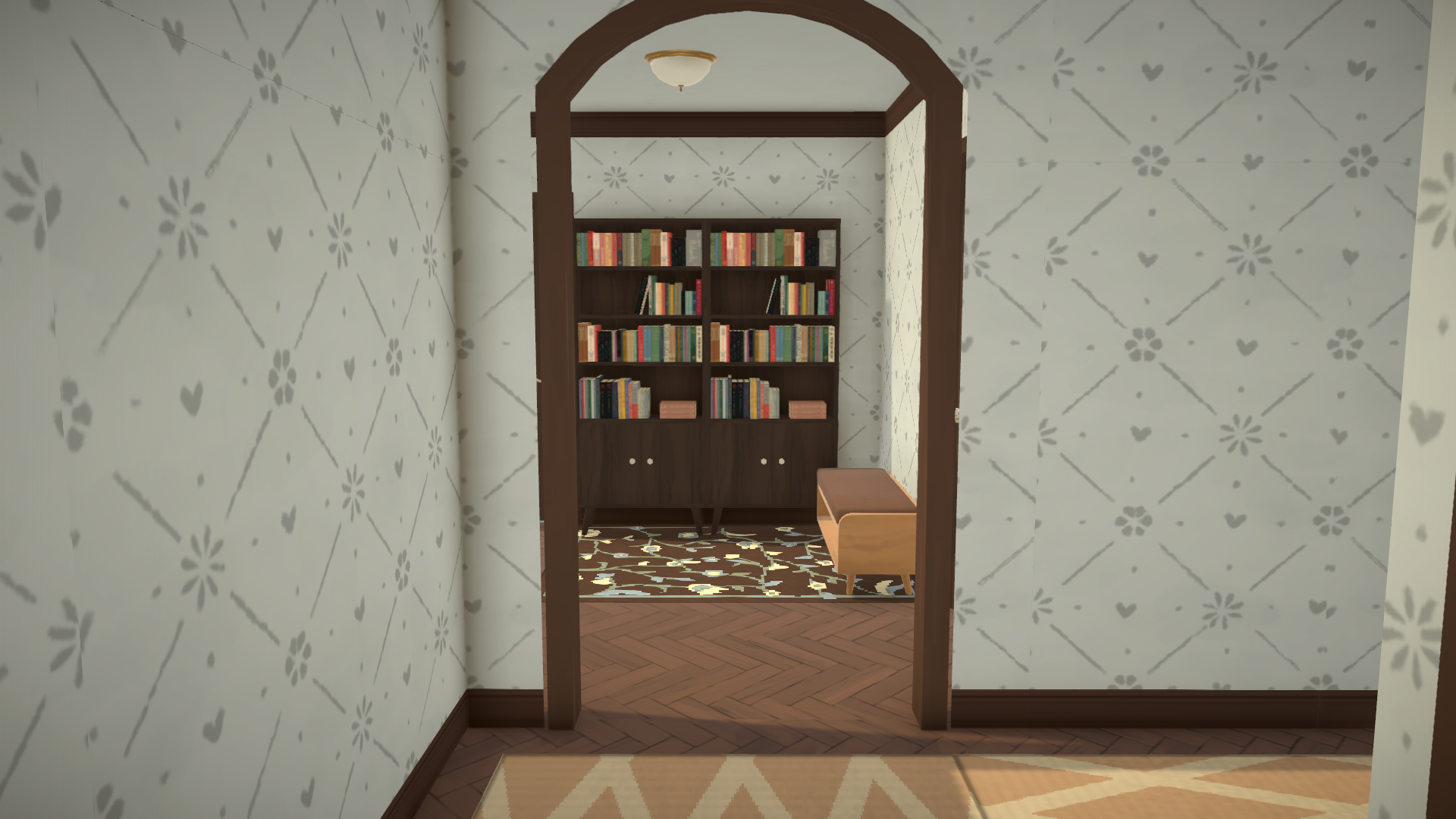baby blue and dark brown family home image 4