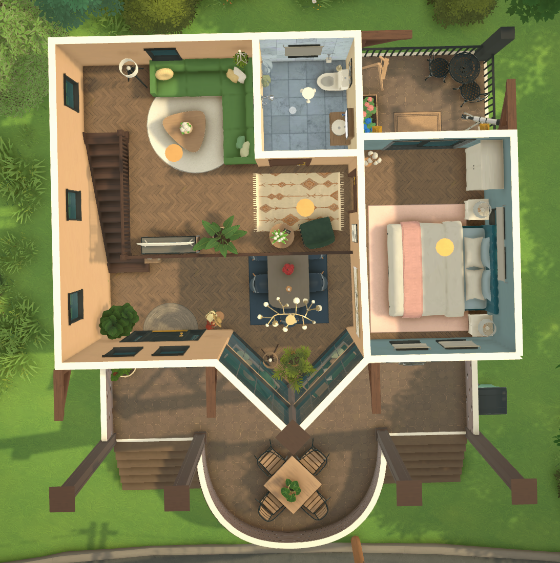 Modern nature inspired house image 2