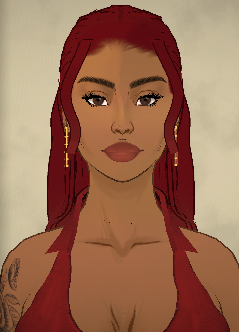 HalfUpSleek Hairstyle image 3