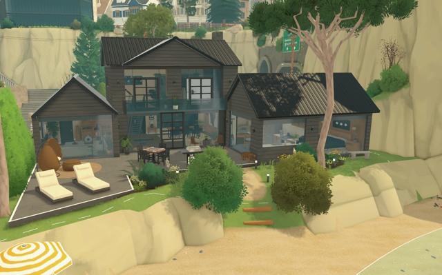 Beachfront Modern Black Mansion - 3br, 3ba image 1