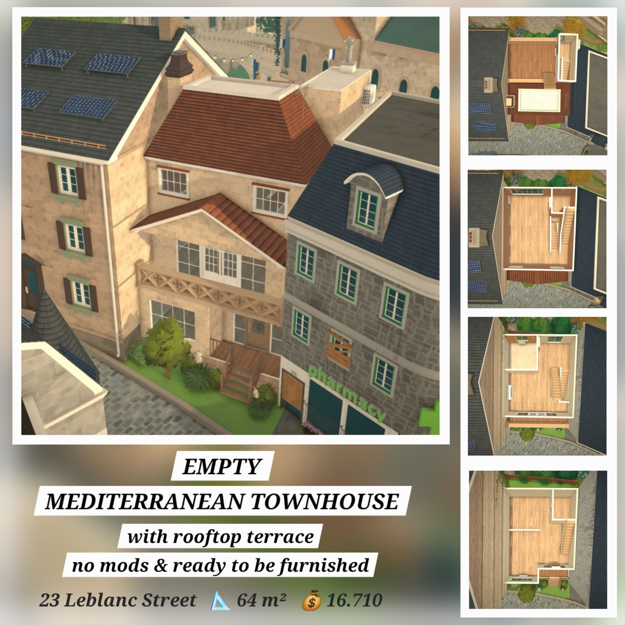 [FlaviaForesta] Empty Mediterranean Townhouse image 1