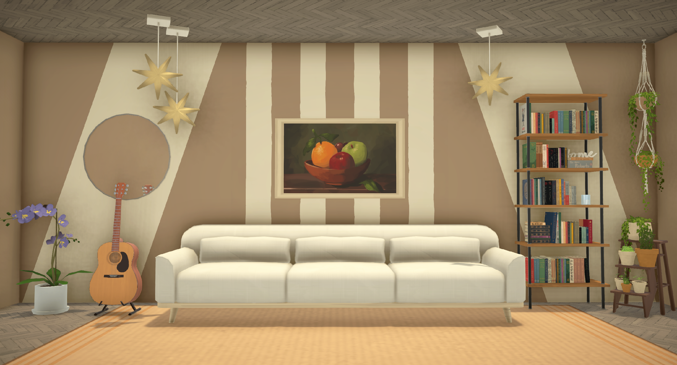 [TEA] Diagonal Transition Wall Paint A image 14