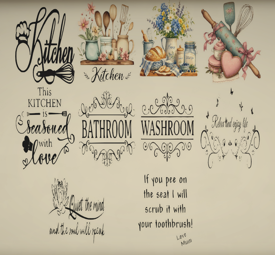 [NR] Kitchen & Bath Decals image 1