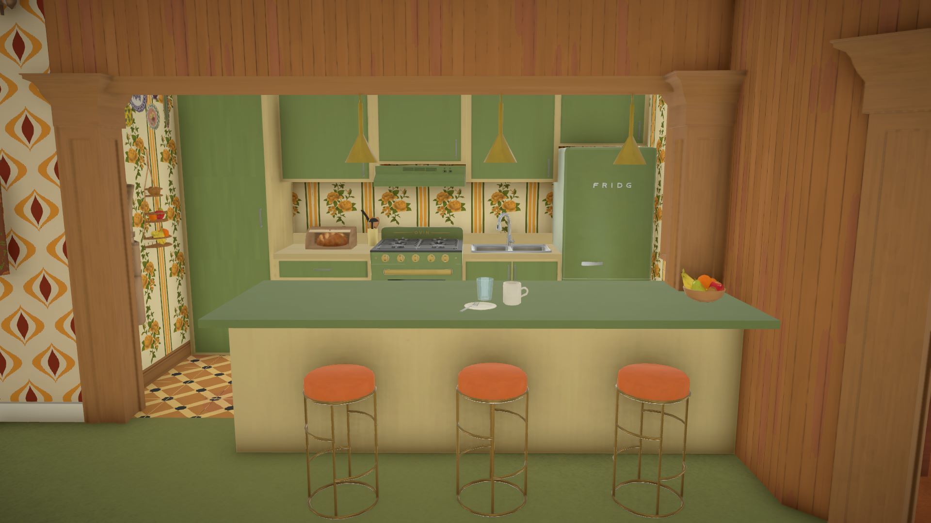 70s house with a central grooving area image 4
