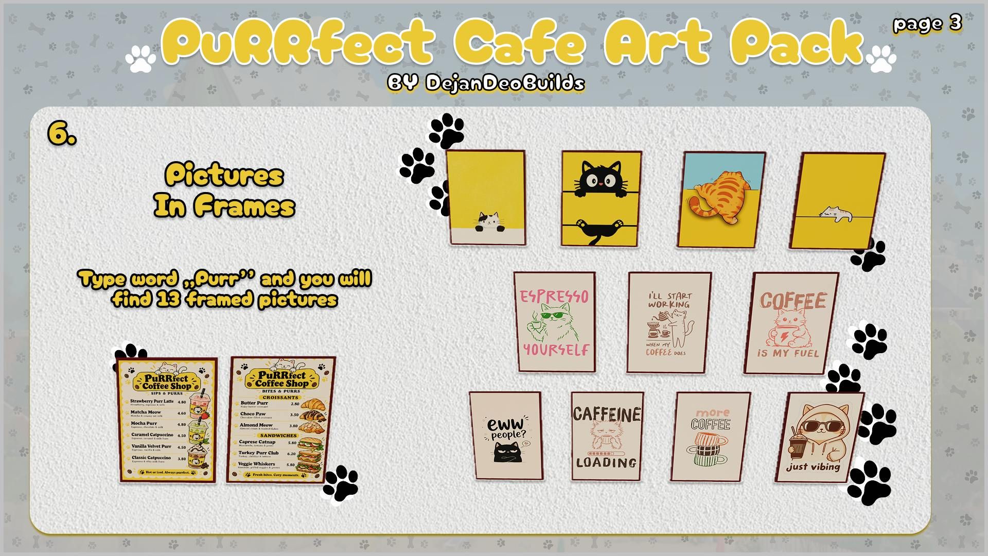 Purrfect Cafe Art Pack image 3