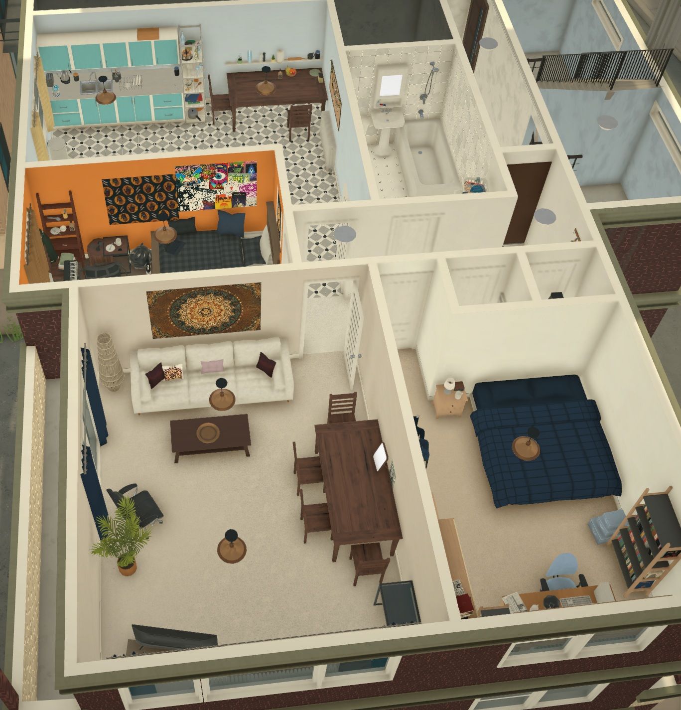 Mark and Jez's flat from Peep Show image 2