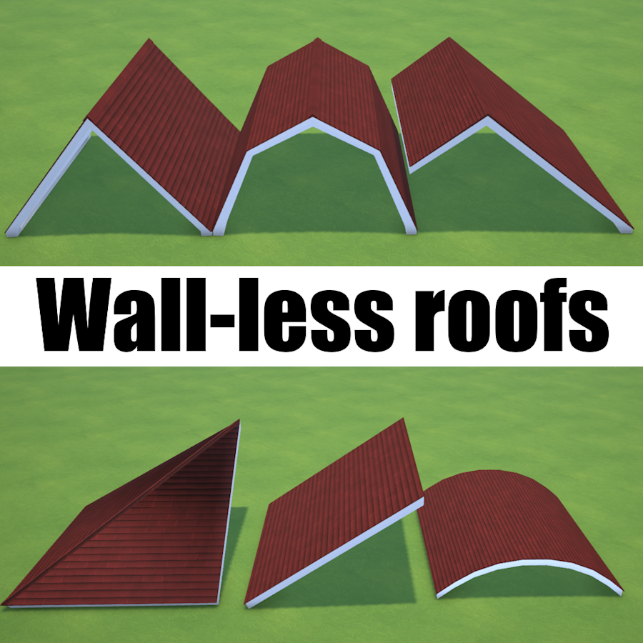 Wall-less roofs mod image 1