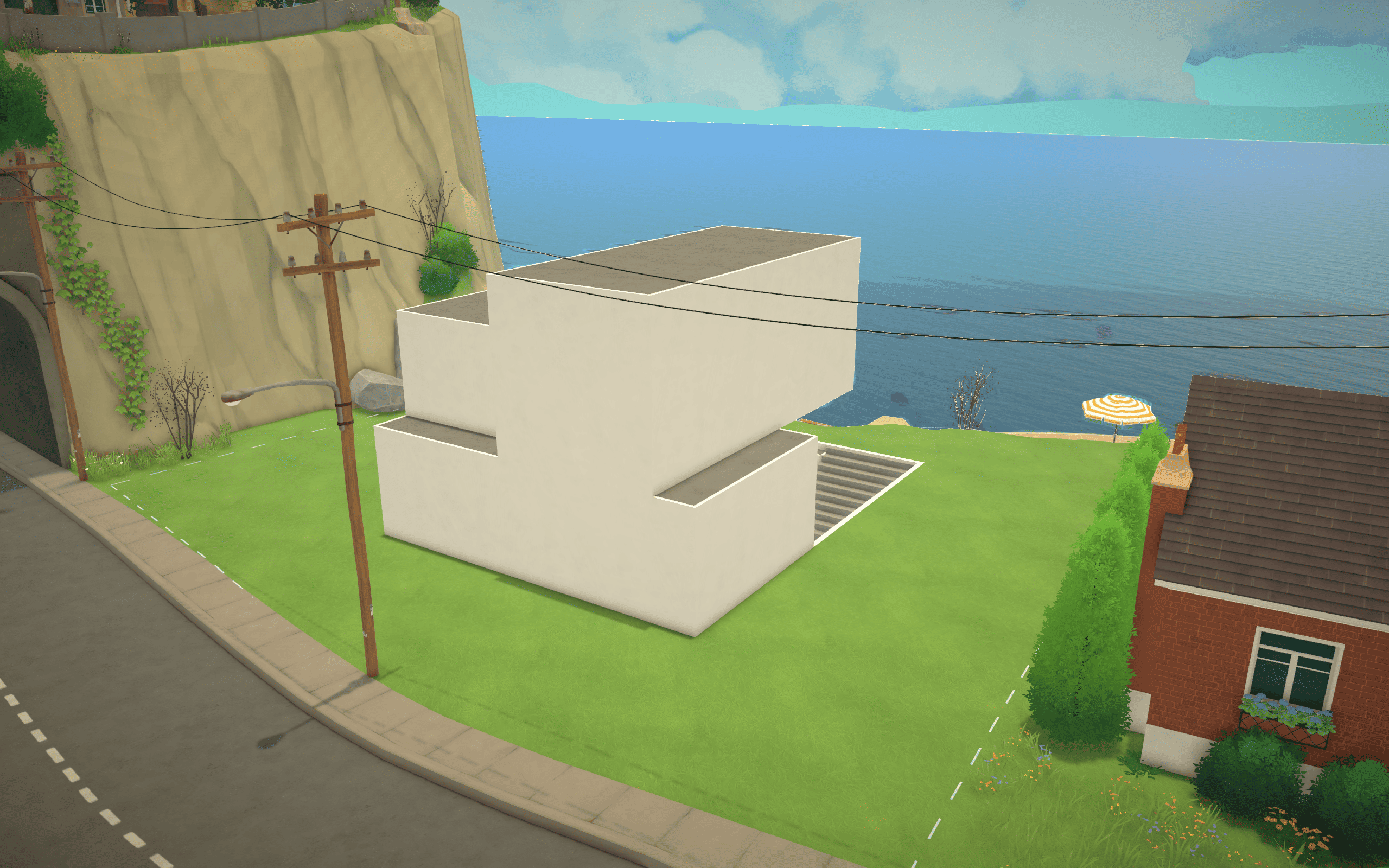 A modern house for a shell build with a sunken yard space image 2