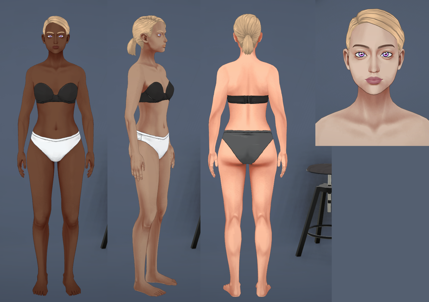Cream skin overlay image 1