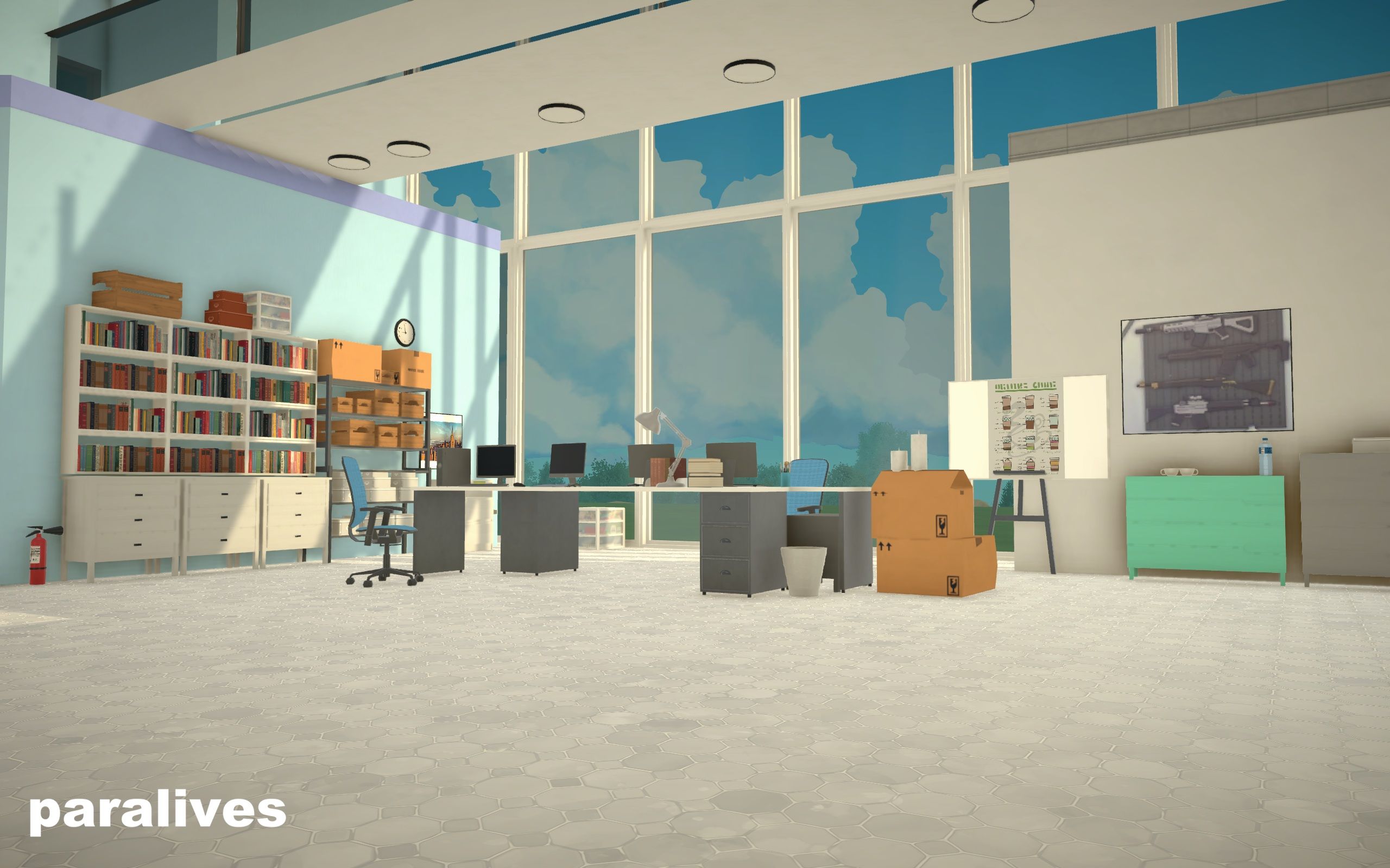blue archive sensei  schale office  inside image 1