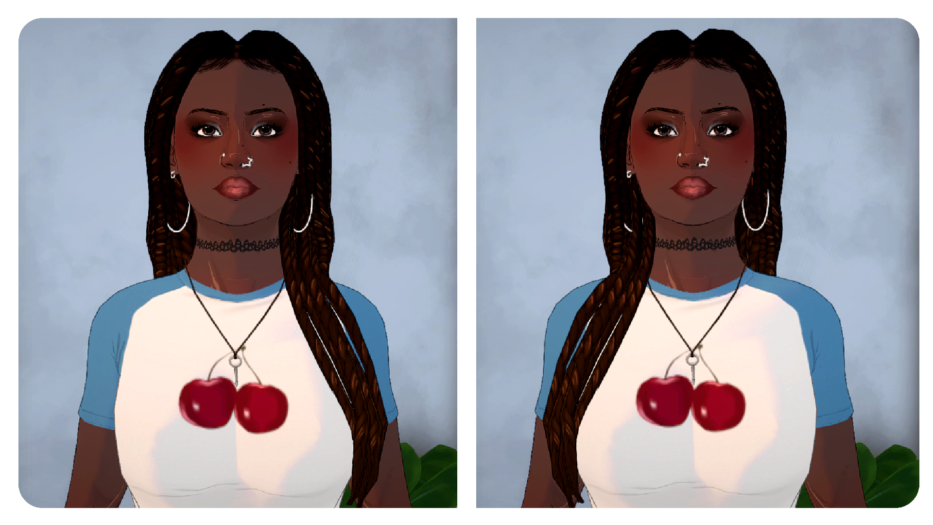 [Frxggles] - Long Braids image 1