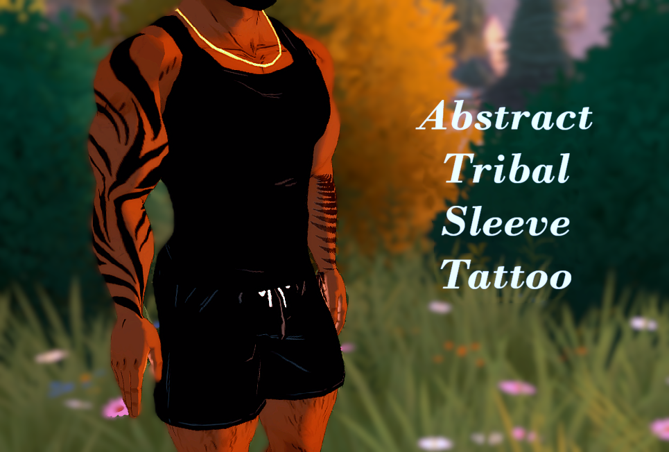 Abstract Tribal Sleeve Tattoo image 1