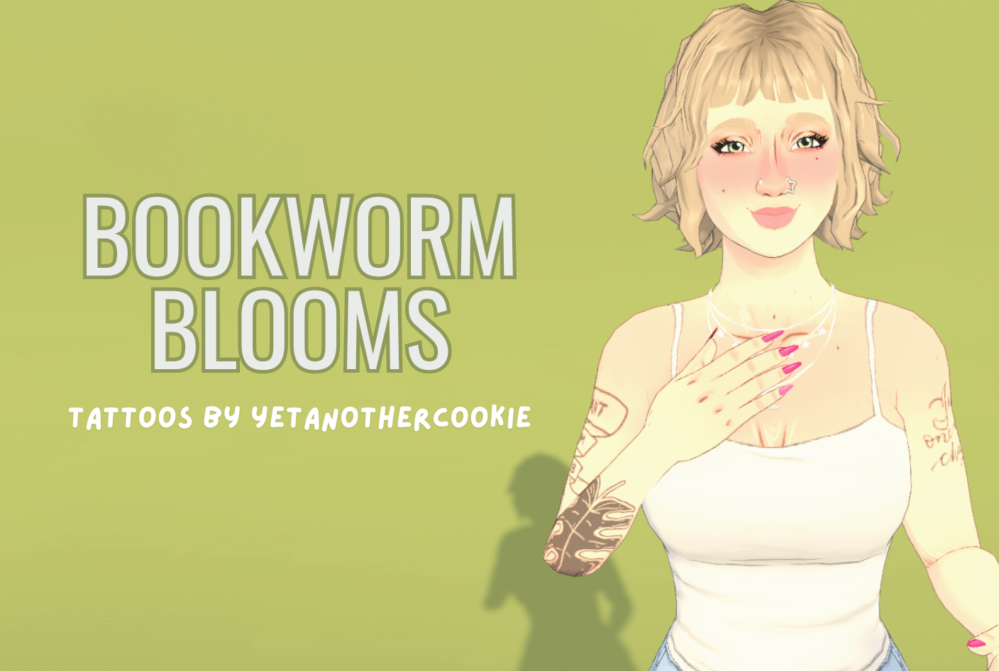 Bookworm Blooms Tattoos image 1