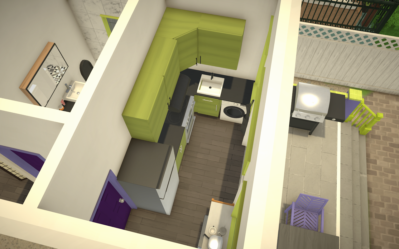 Shotgun house 2 purple image 5