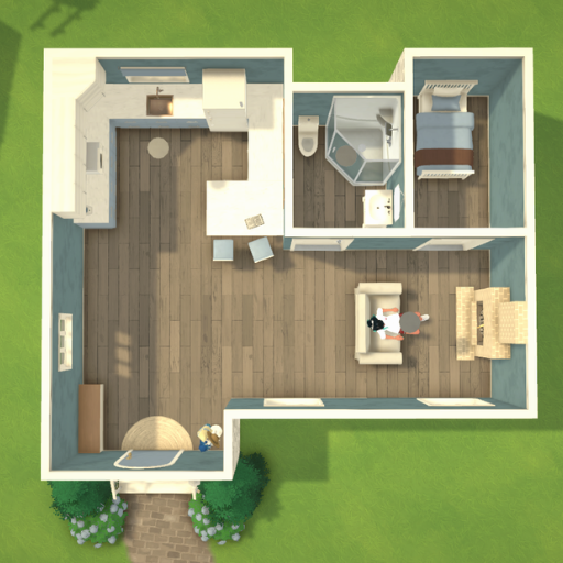 Blue Pastel Cottage Starter Home image 1
