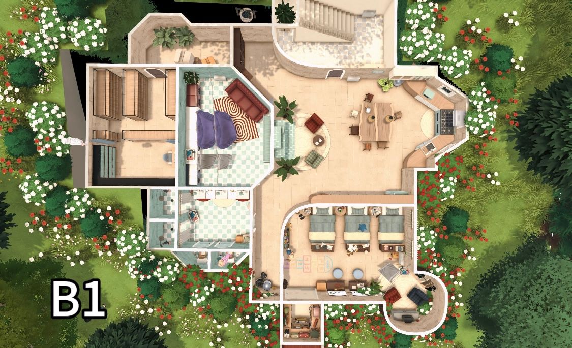 The Red & Blue Manor on the Hill image 2